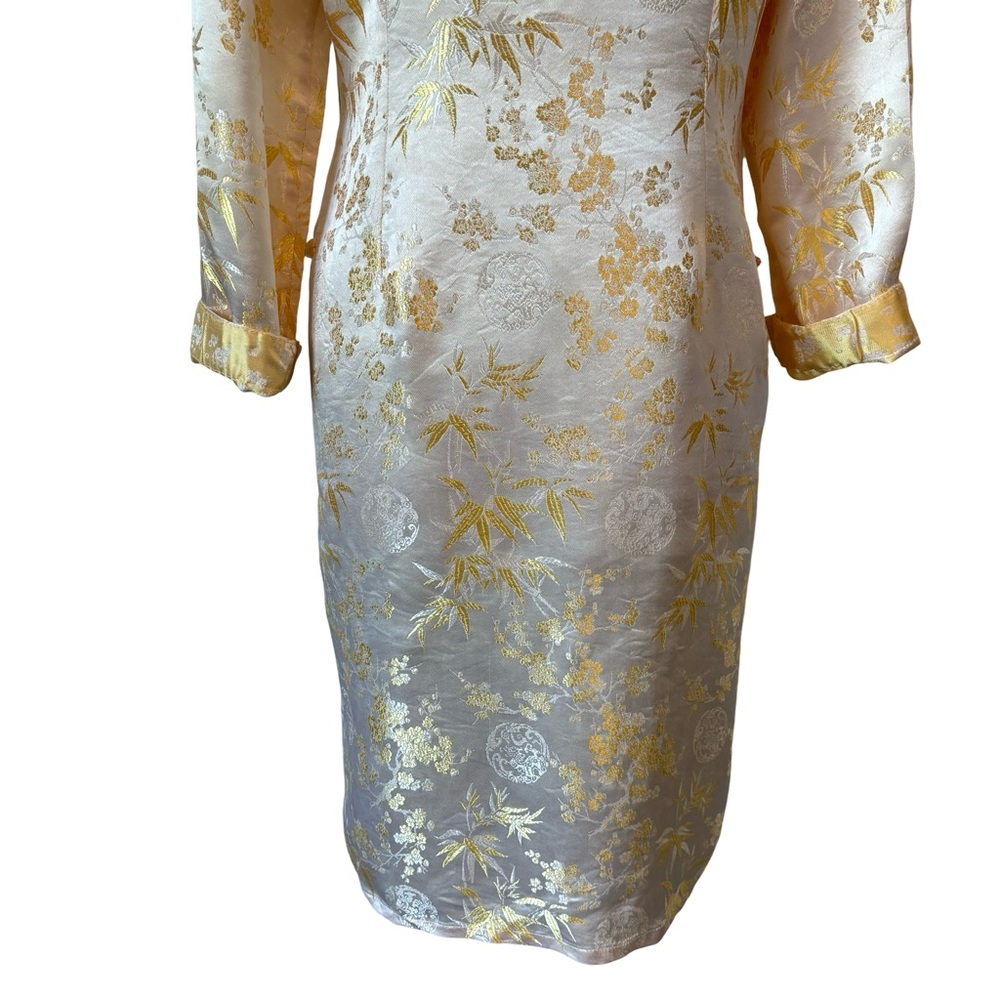 Vintage‎ Asian Silk Embroidered Brocade Coat - Picture 6 of 13